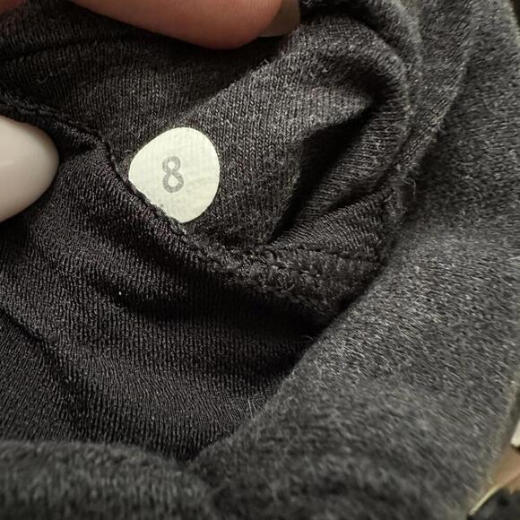 Lululemon Cozy Cuddle Up Fleece Jacket Heathered Black / Black Size 8 EUC - Picture 9 of 9
